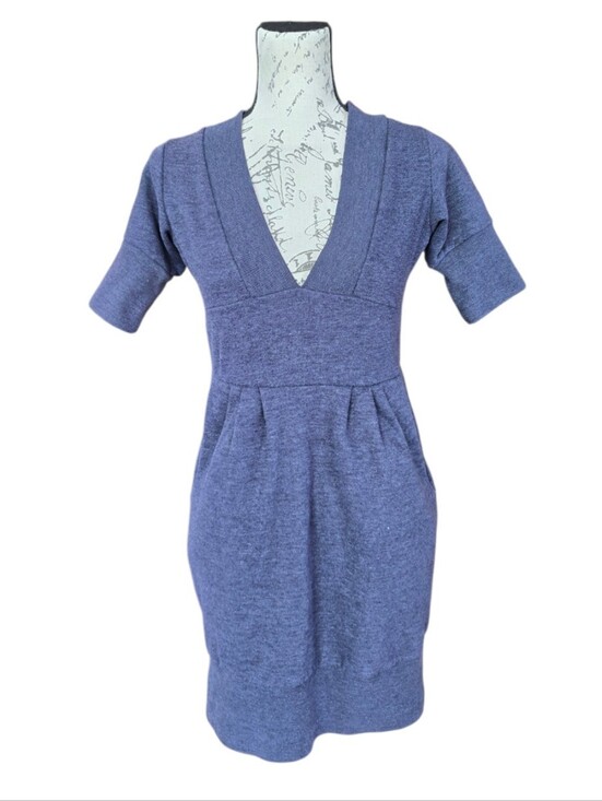 Victoria's Secret Dresses & Skirts - Victoria's Secret Blush & Plush Blue Gray Short Sleeve Knit Dress XS